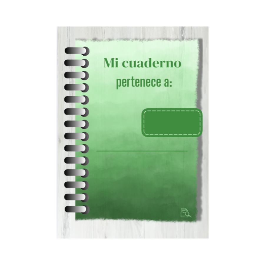 Cuaderno digital verde