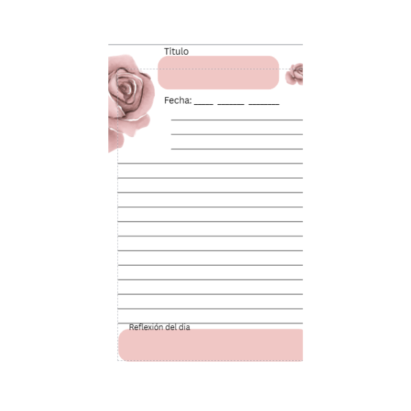 Diario personal físico varios colores