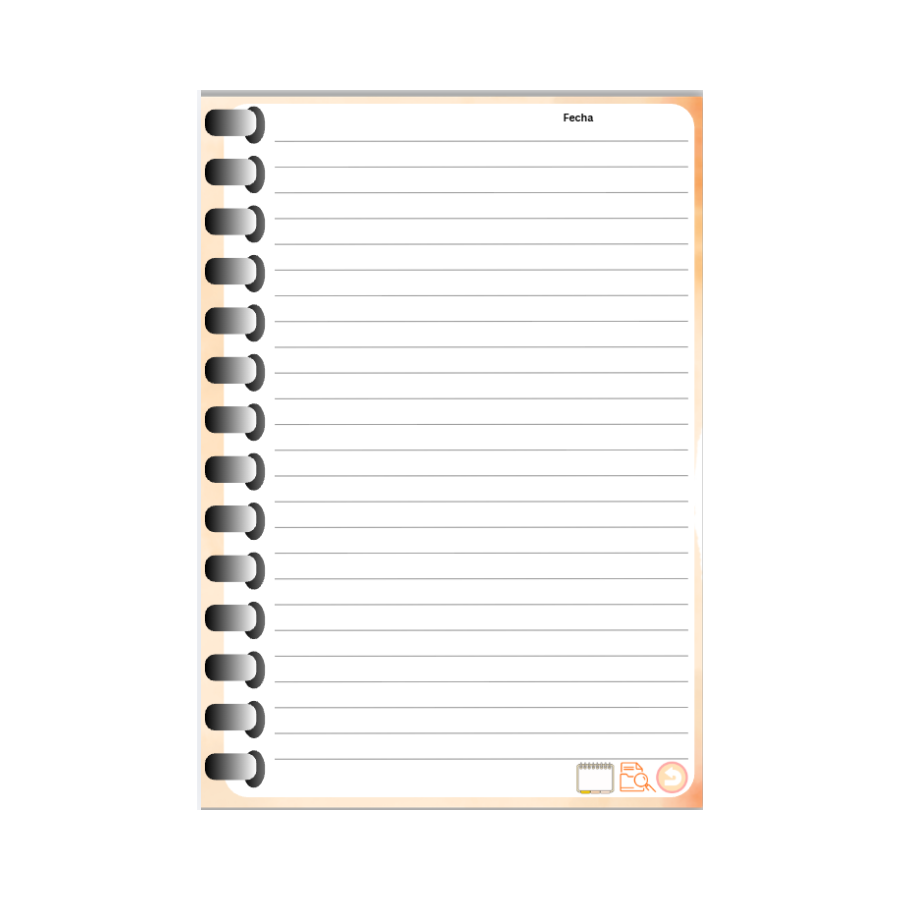 Cuaderno digital naranja