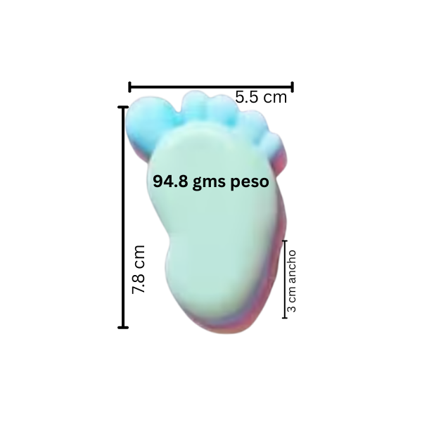 Jabón para recuerdo de figuras para bebe para niño o niña (6pza)