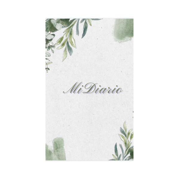 Diario personal digital verde