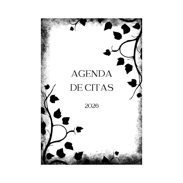 Agenda de citas digital negro