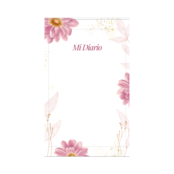 Diario personal digital rosa