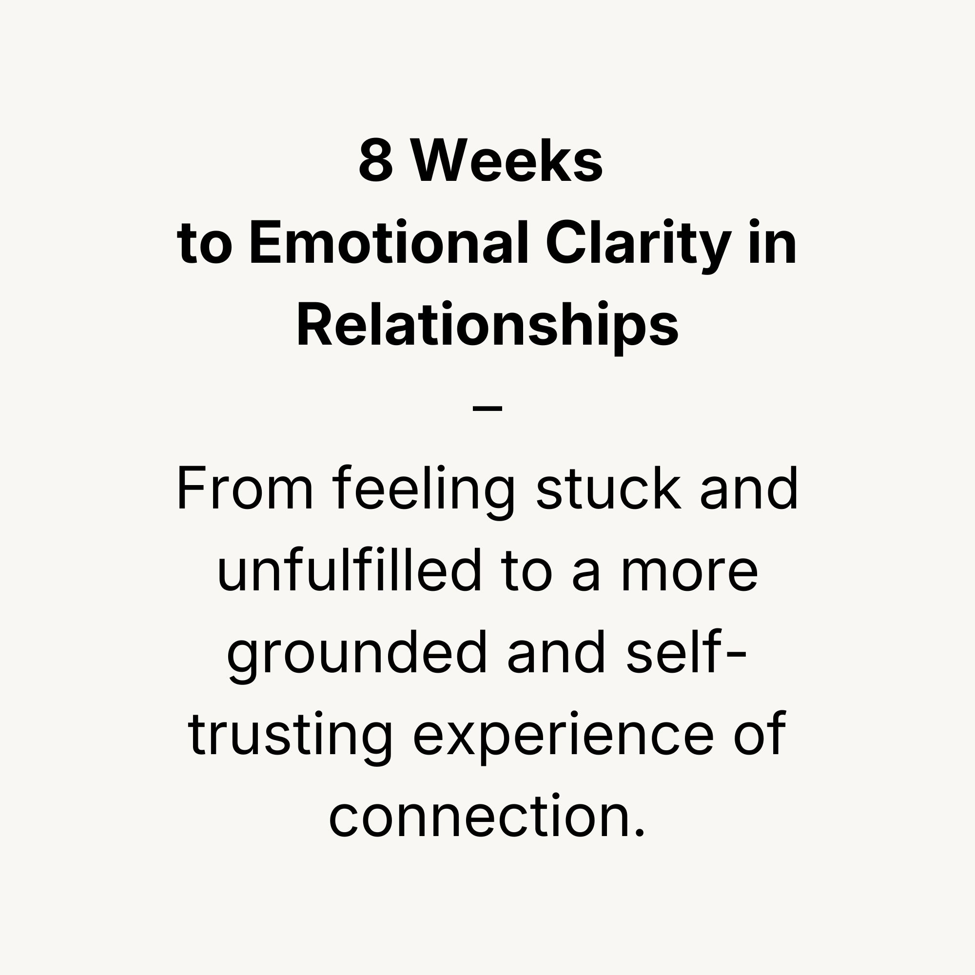 The Relationship Pattern Reset