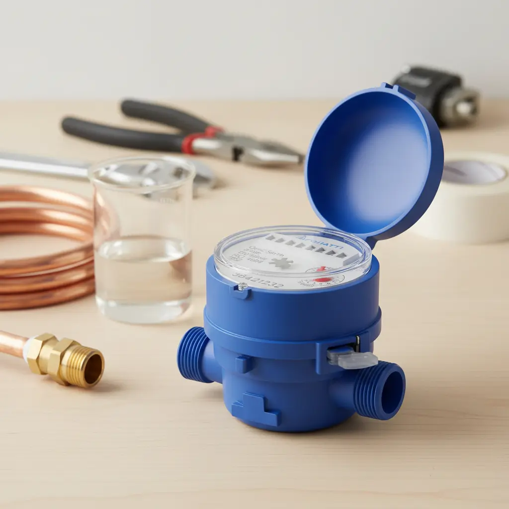 Medidor Contador de Agua 1/2 Uso Interno Residencial Plastico