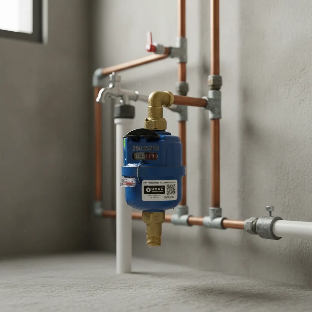 Contador Certificado Medidor De Agua Volumetrico 1/2 Bronce