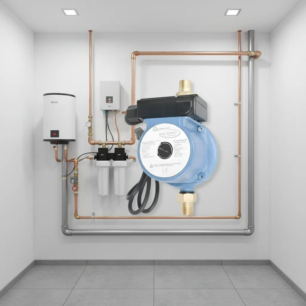 Bomba Presurizadora de agua Aqua Pak Mini Smart 1/6 HP 