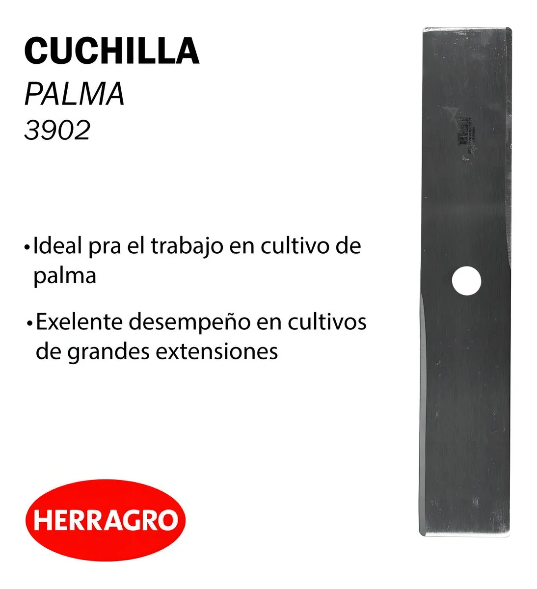 Cuchilla Guadaña Herragro 45cm Diámetro 2.54cm 1 Agujero