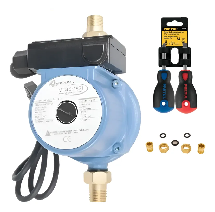 Bomba Presurizadora De Agua Para Calentador 1/6 Hp Mini Smart