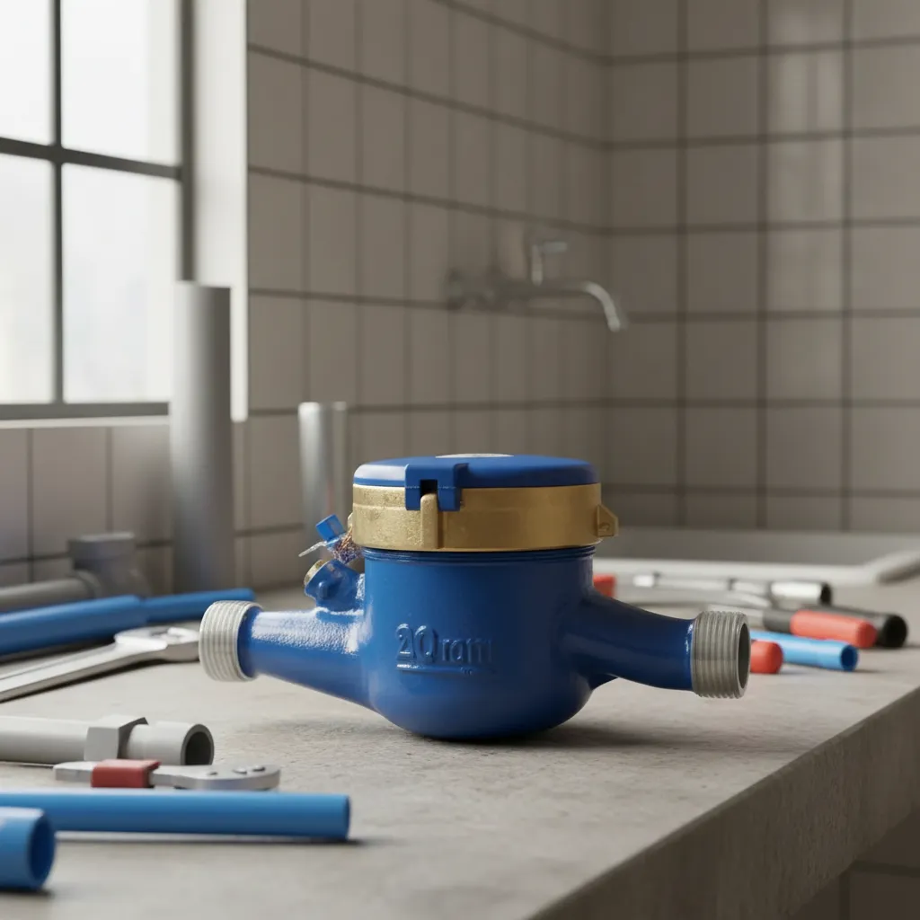 Contador Agua Chorro Múltiple Medidor 3/4 Metálico Acquatti