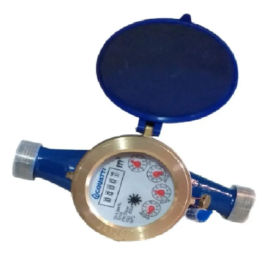 Contador Agua Chorro Múltiple Medidor 3/4 Metálico Acquatti