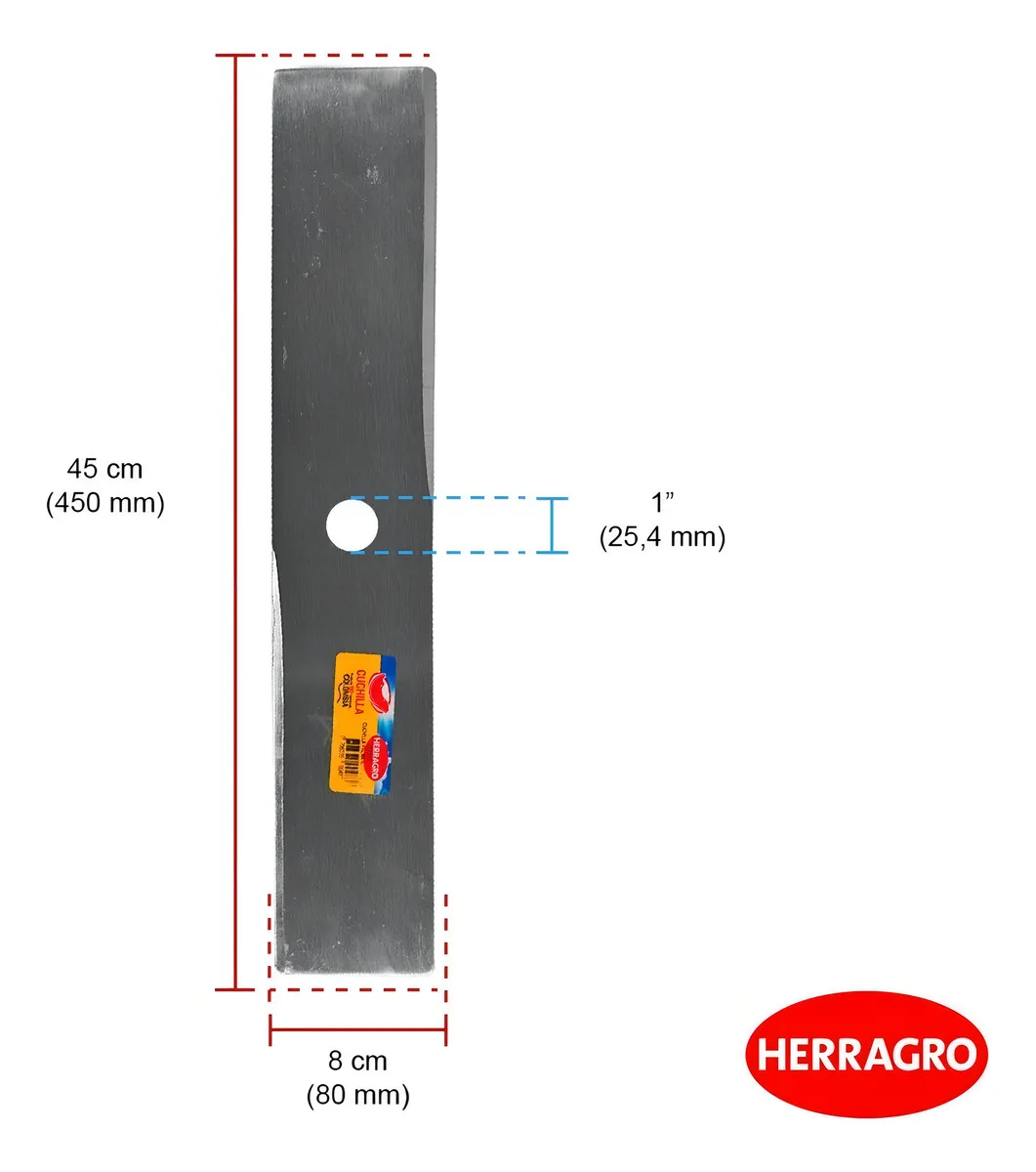Cuchilla Guadaña Herragro 45cm Diámetro 2.54cm 1 Agujero