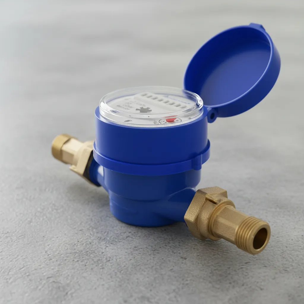 Medidor Contador de Agua Metálico Uso Interno 1/2 Bronce