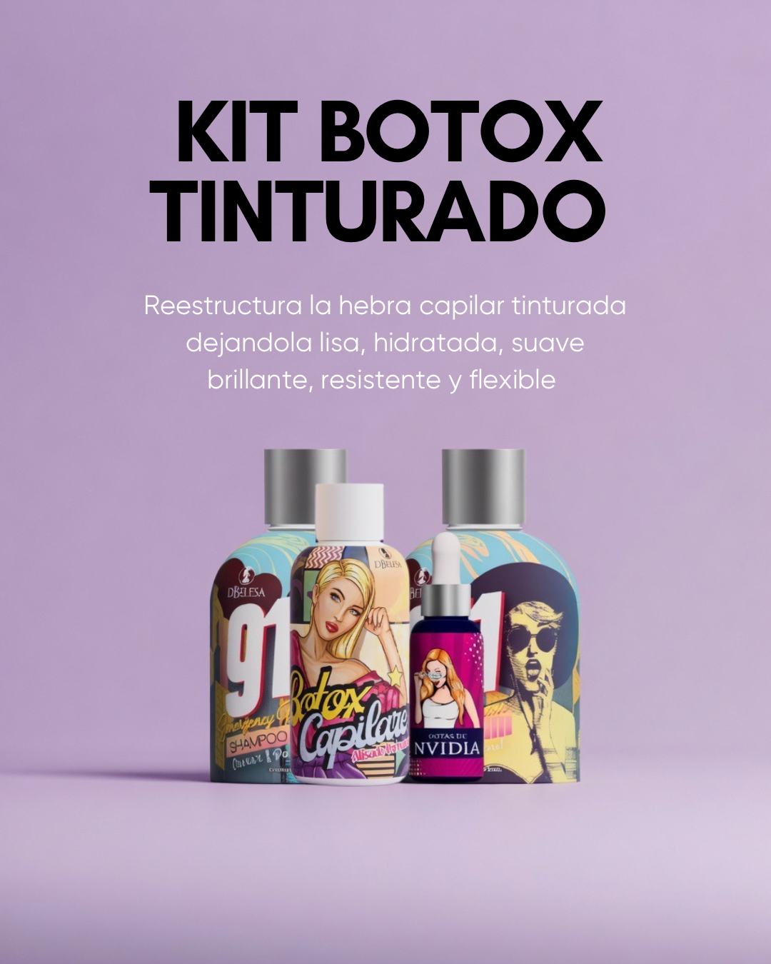 Kit alisado para cabello tinturado