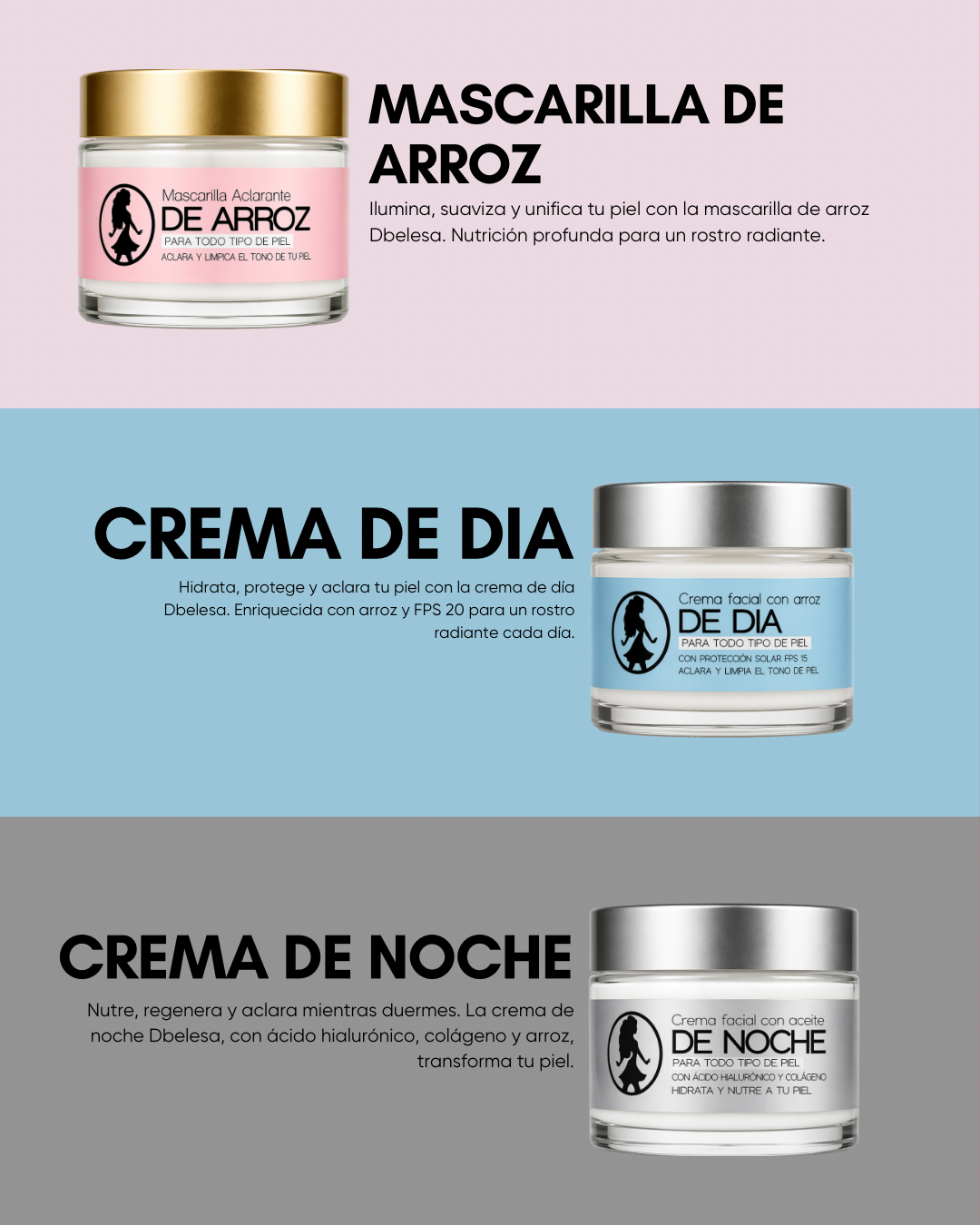Crema hidratante a base de arroz