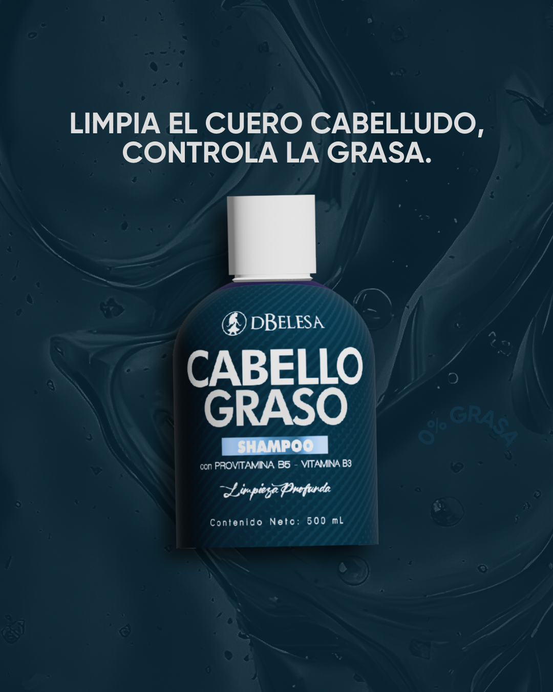 Shampoo para cabello graso / 500 ml