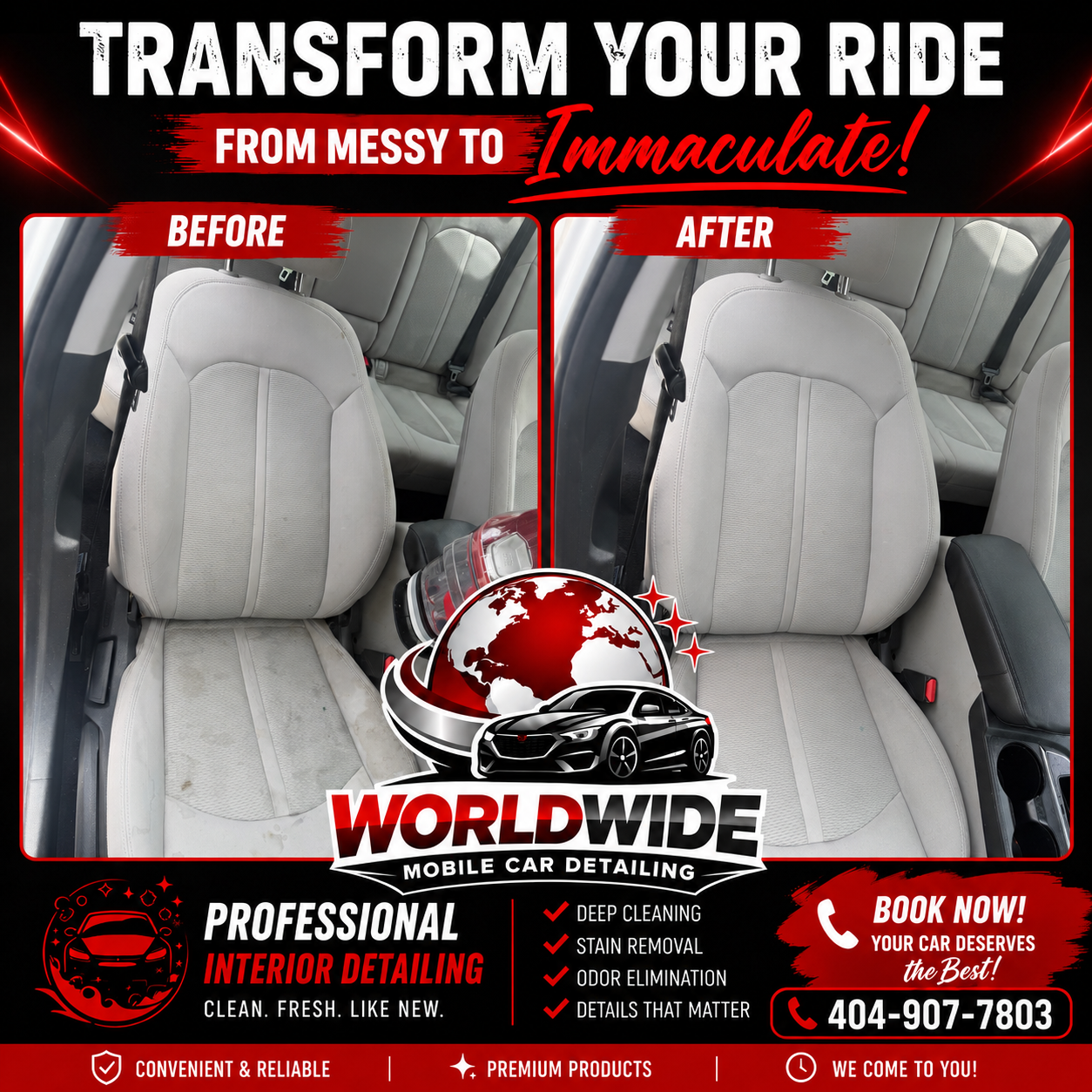 FULL interior DETAIL PACKAGES (Cars)