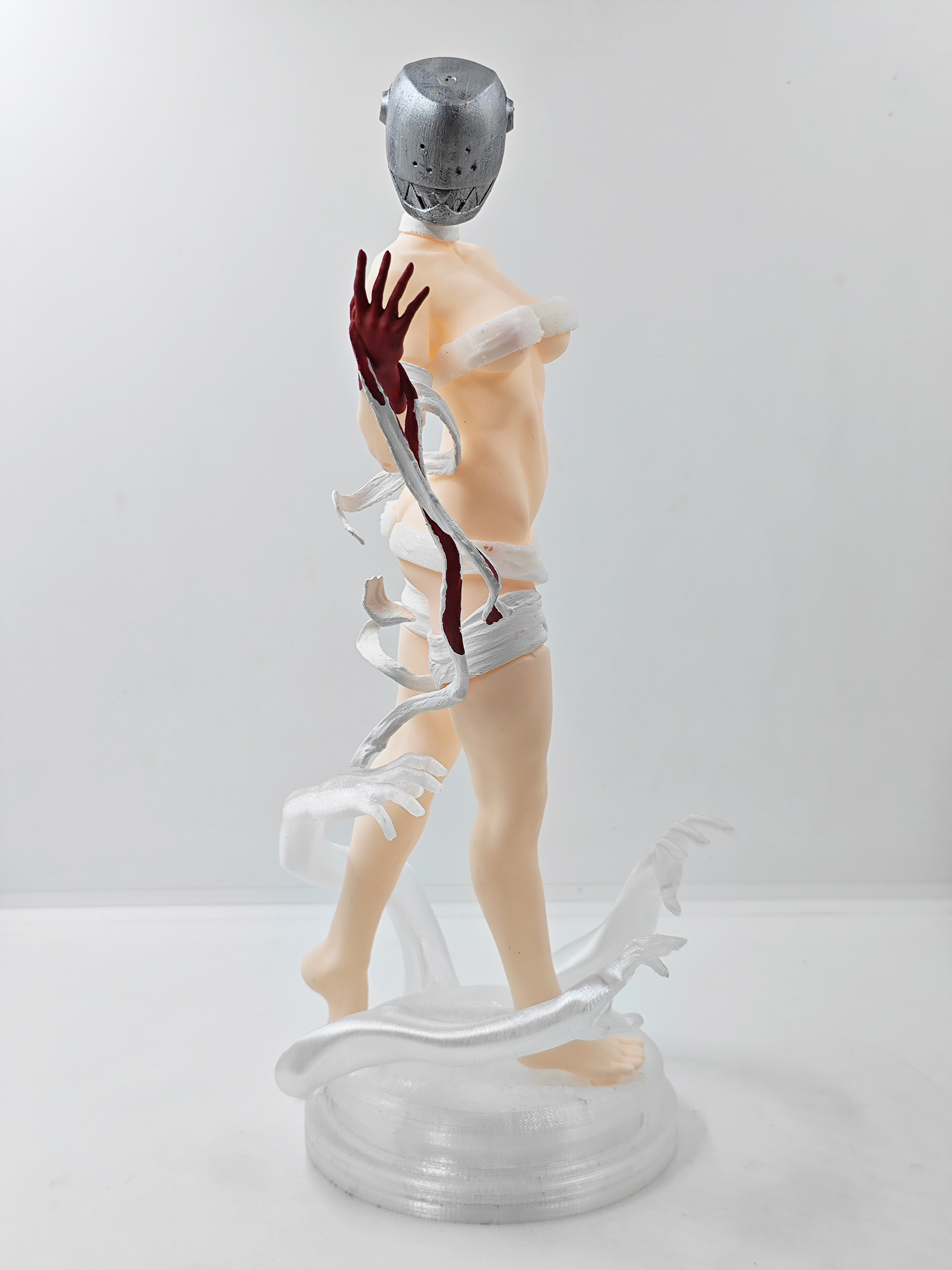 Figura Lucy Desnudable con casco  Arte Impresa En 3d Elfen Lied