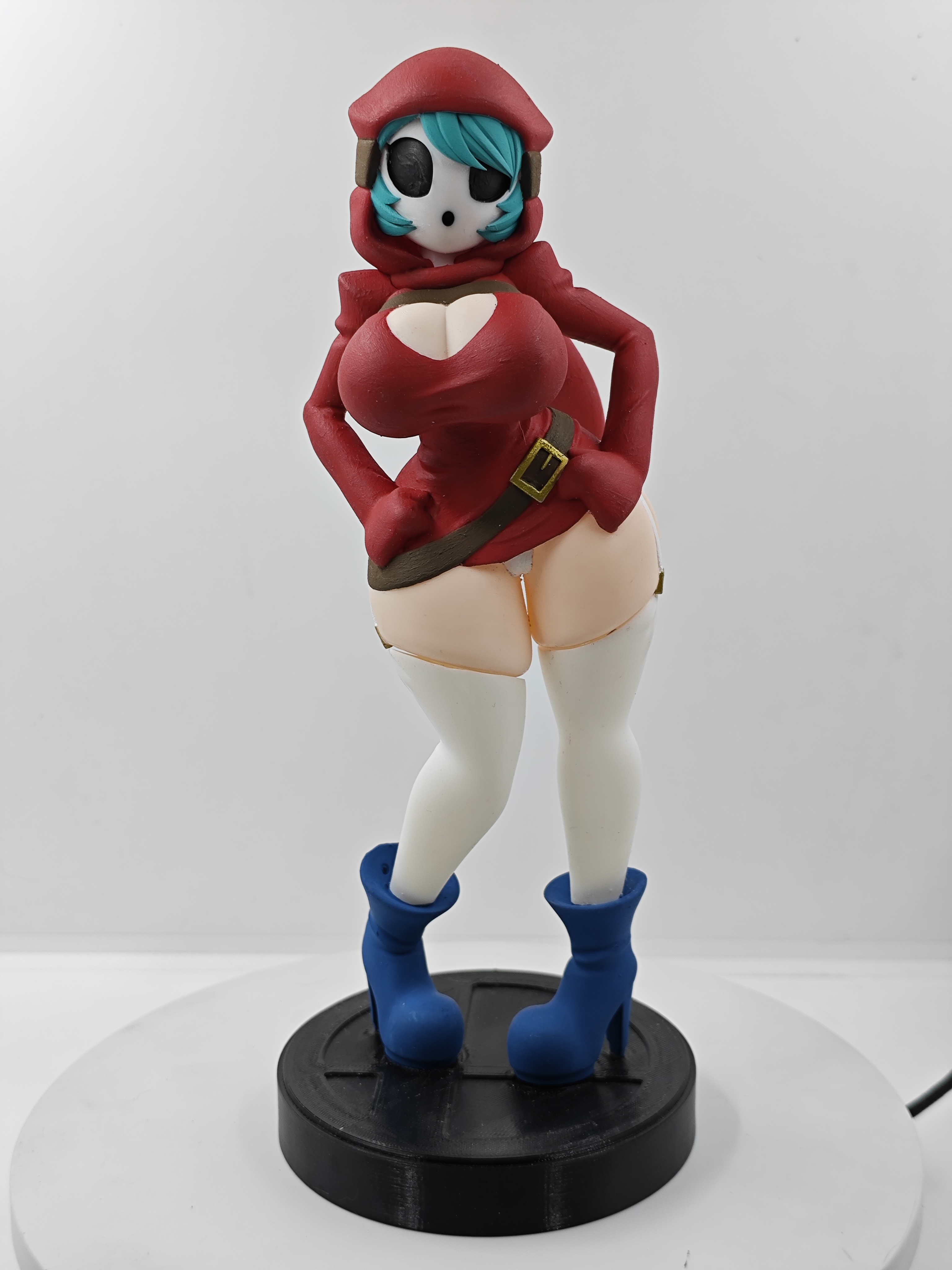 Shy Gal Super Mario Bros Figura Impresa 3d Resina ARTE