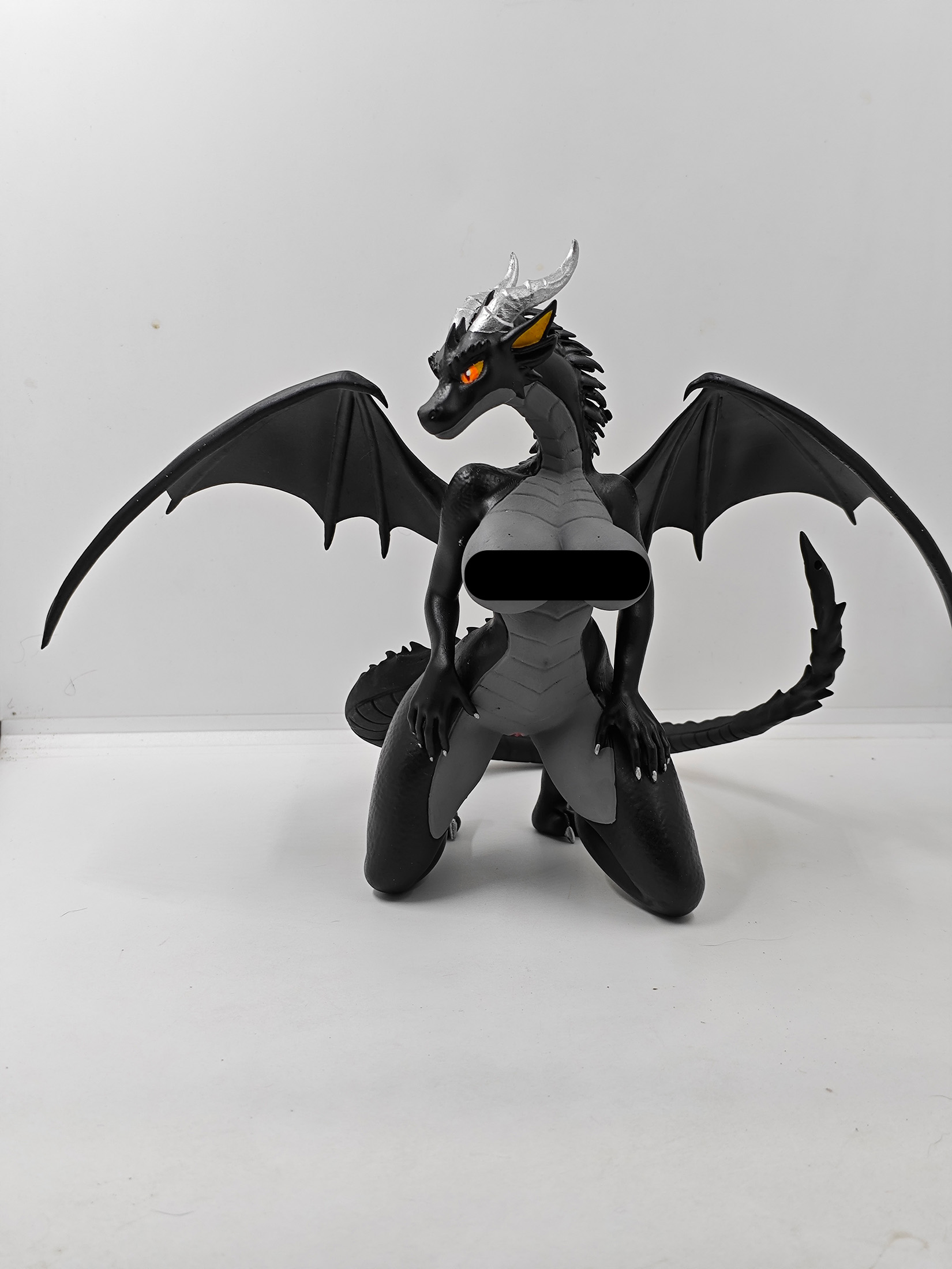 Dragona Obscura Nsfw Figura Impresa 3d Waifu Solo Adultos arte