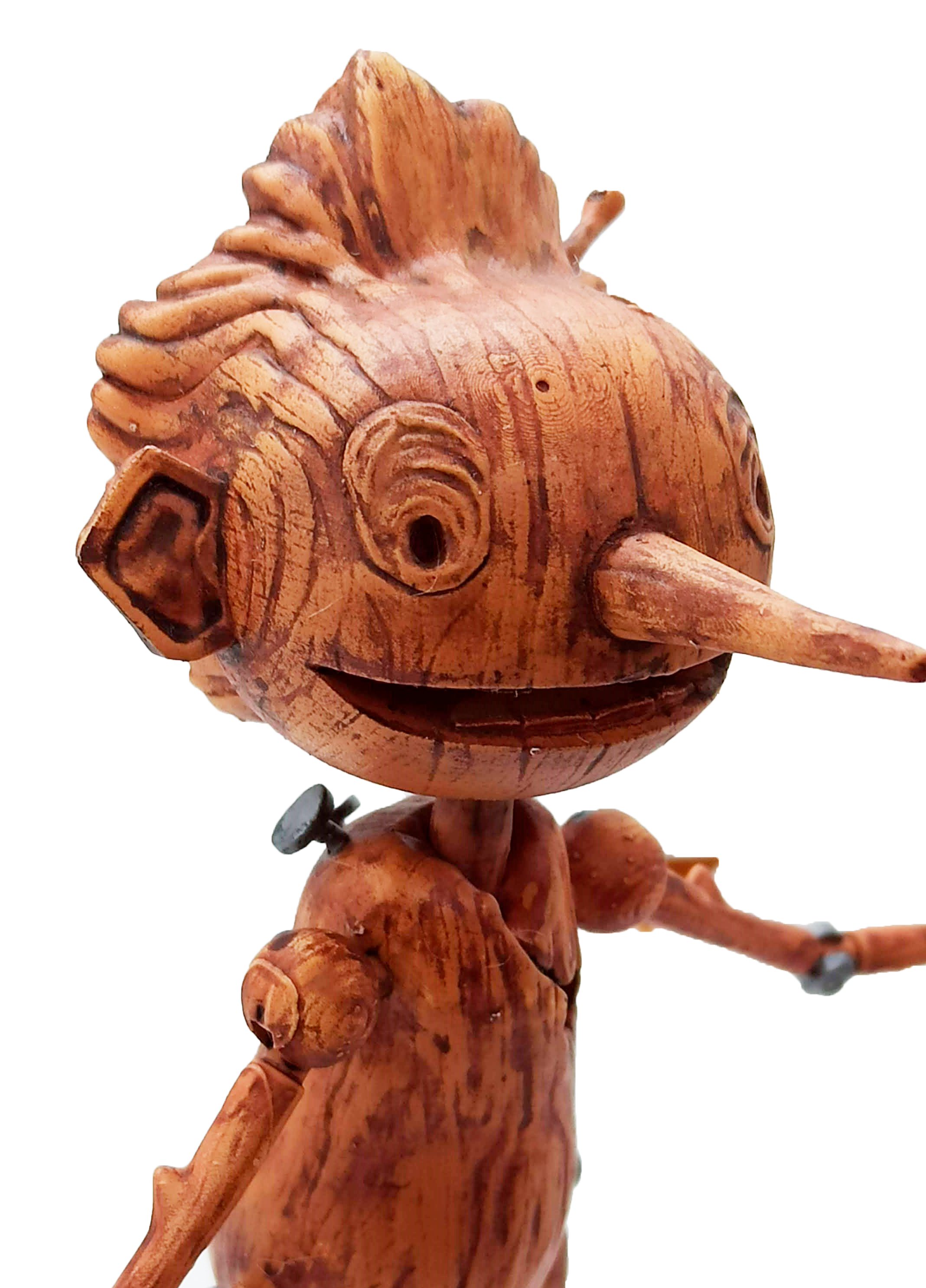 Pinocho Guillermo Del Toro 20cm Pintado Artesanal