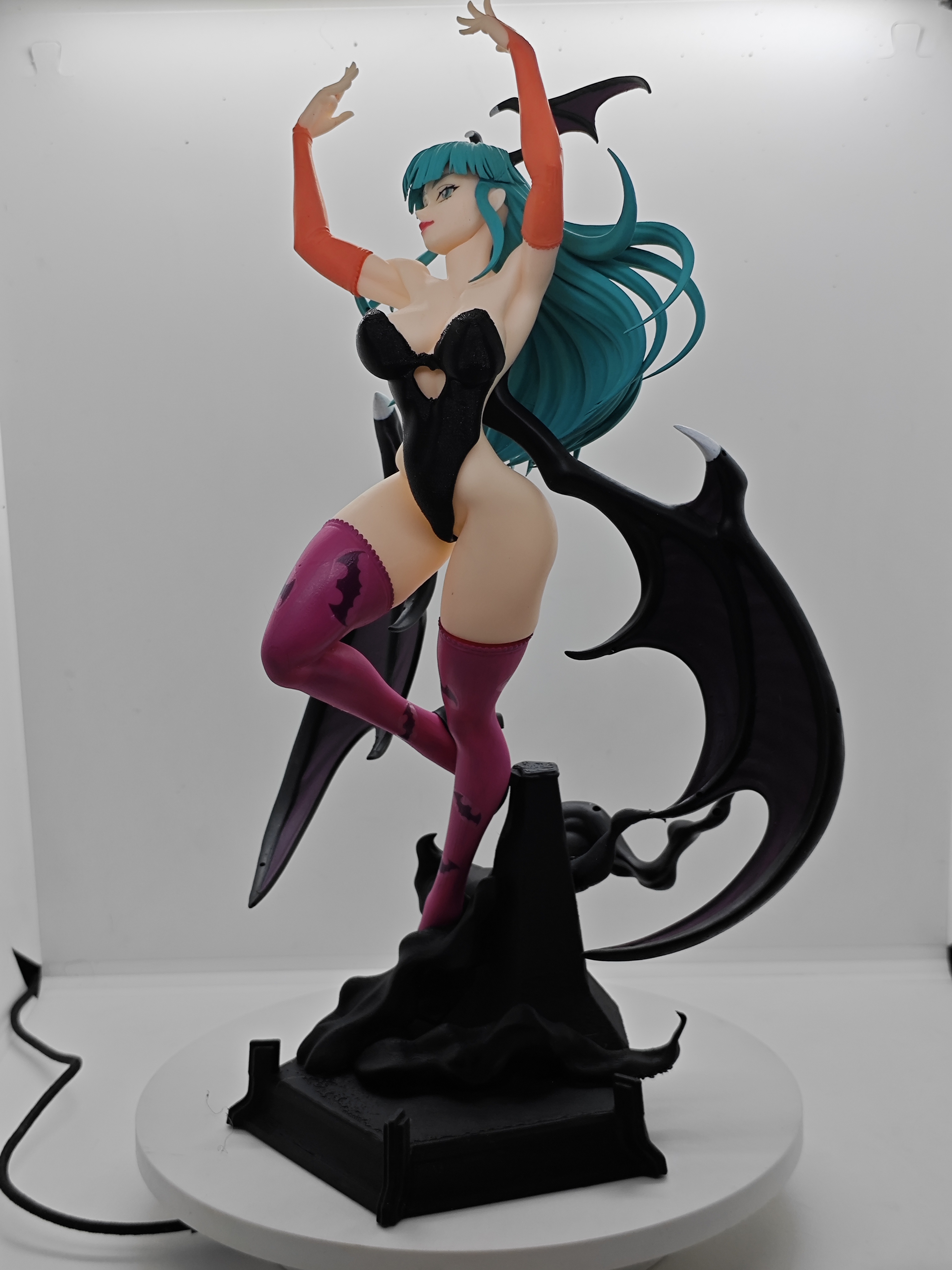 Morrigan Aensland Desnudable Figura Impresa 3d Darkstalkers arte