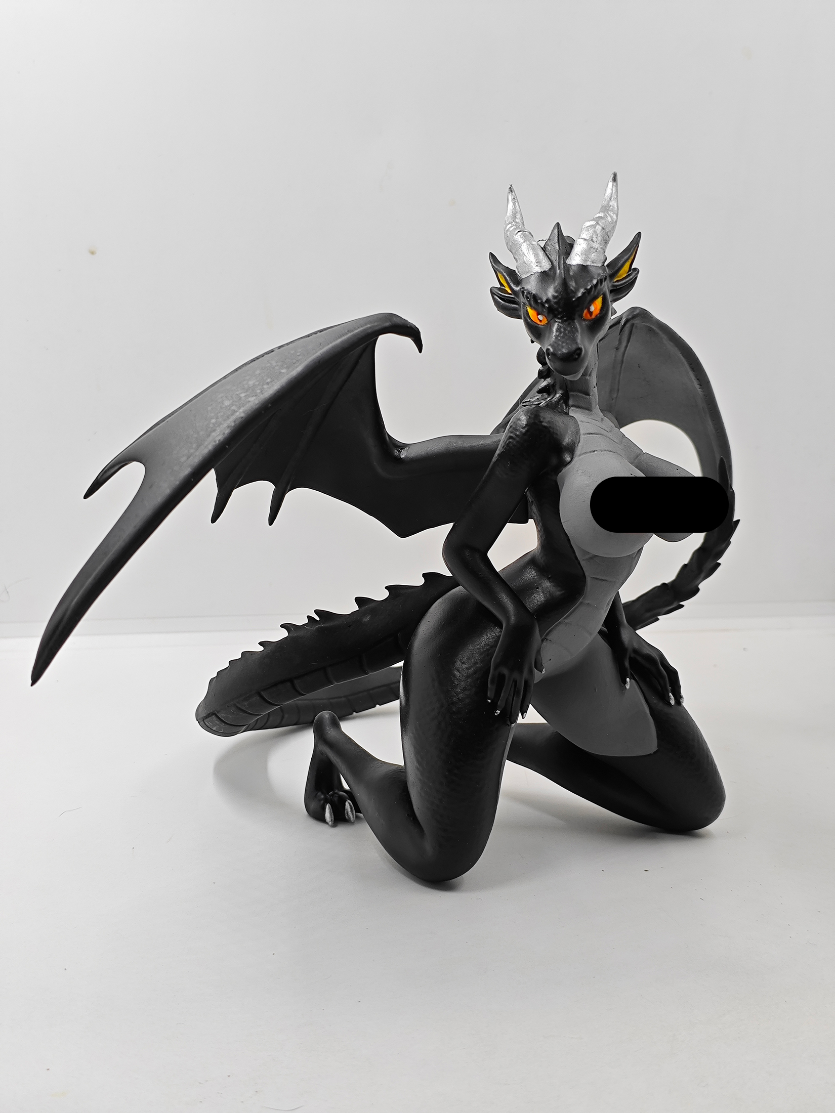 Dragona Obscura Nsfw Figura Impresa 3d Waifu Solo Adultos arte
