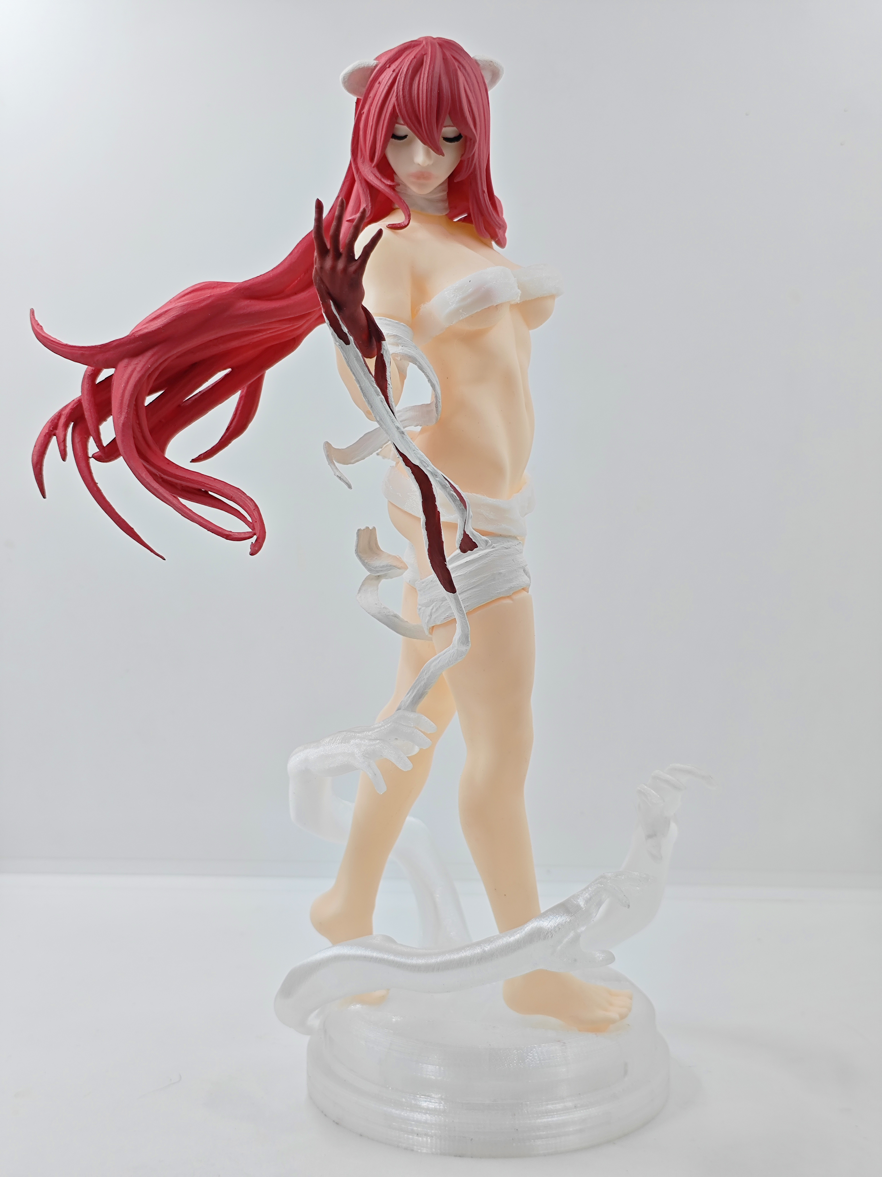 Figura Lucy Desnudable Arte Impresa En 3d Elfen Lied
