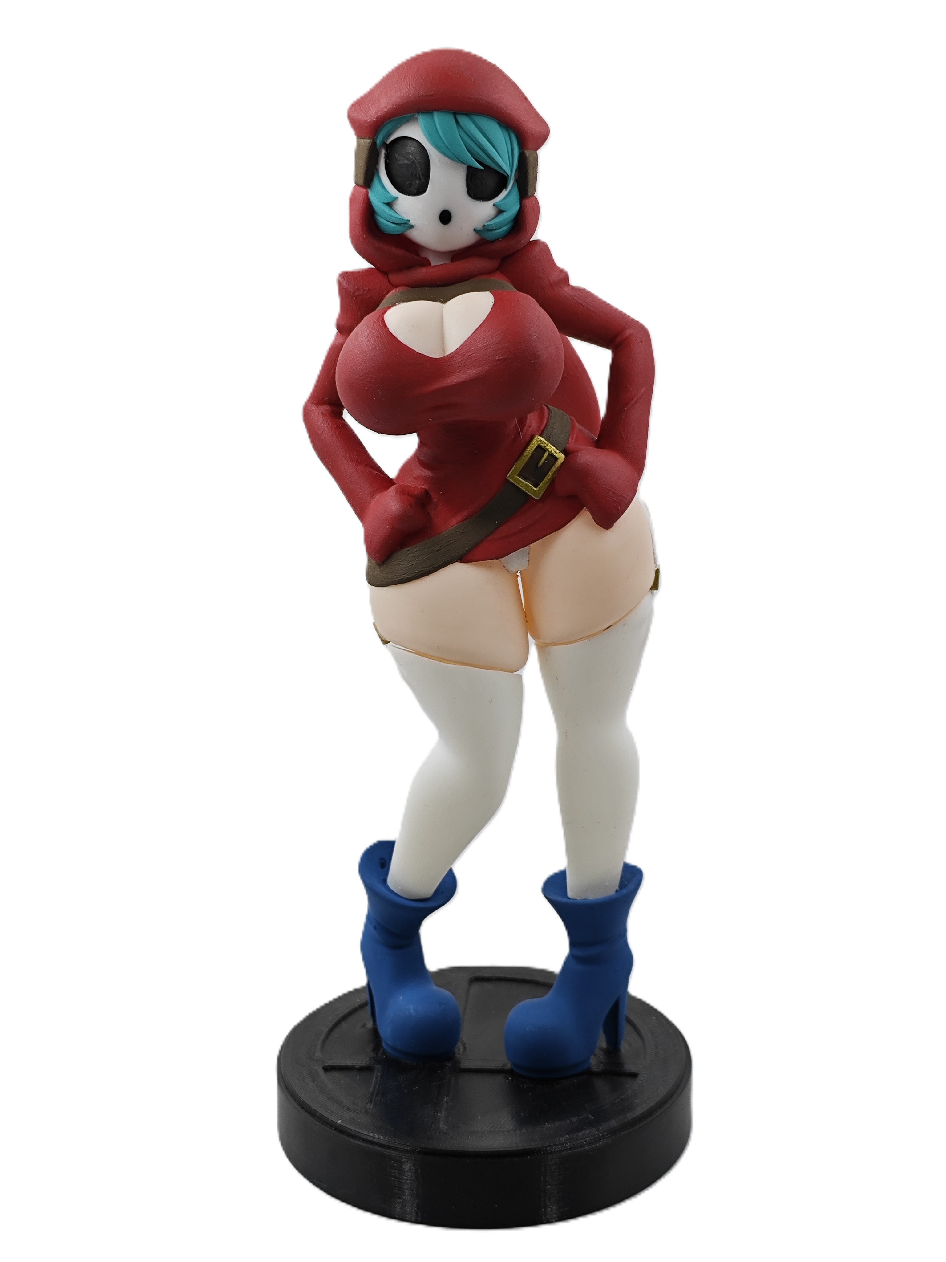Shy Gal Super Mario Bros Figura Impresa 3d Resina ARTE