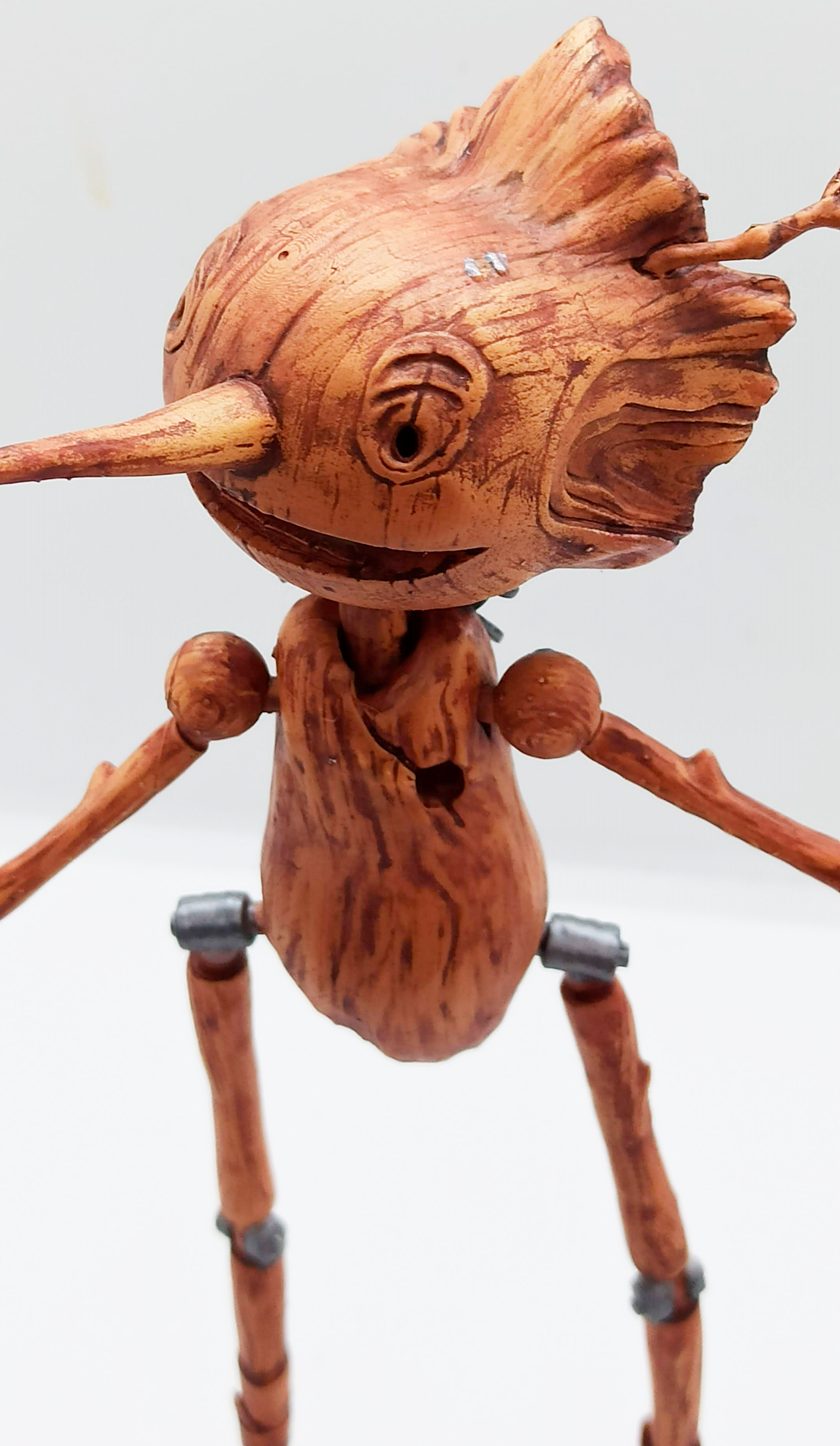 Pinocho Guillermo Del Toro 20cm Pintado Artesanal
