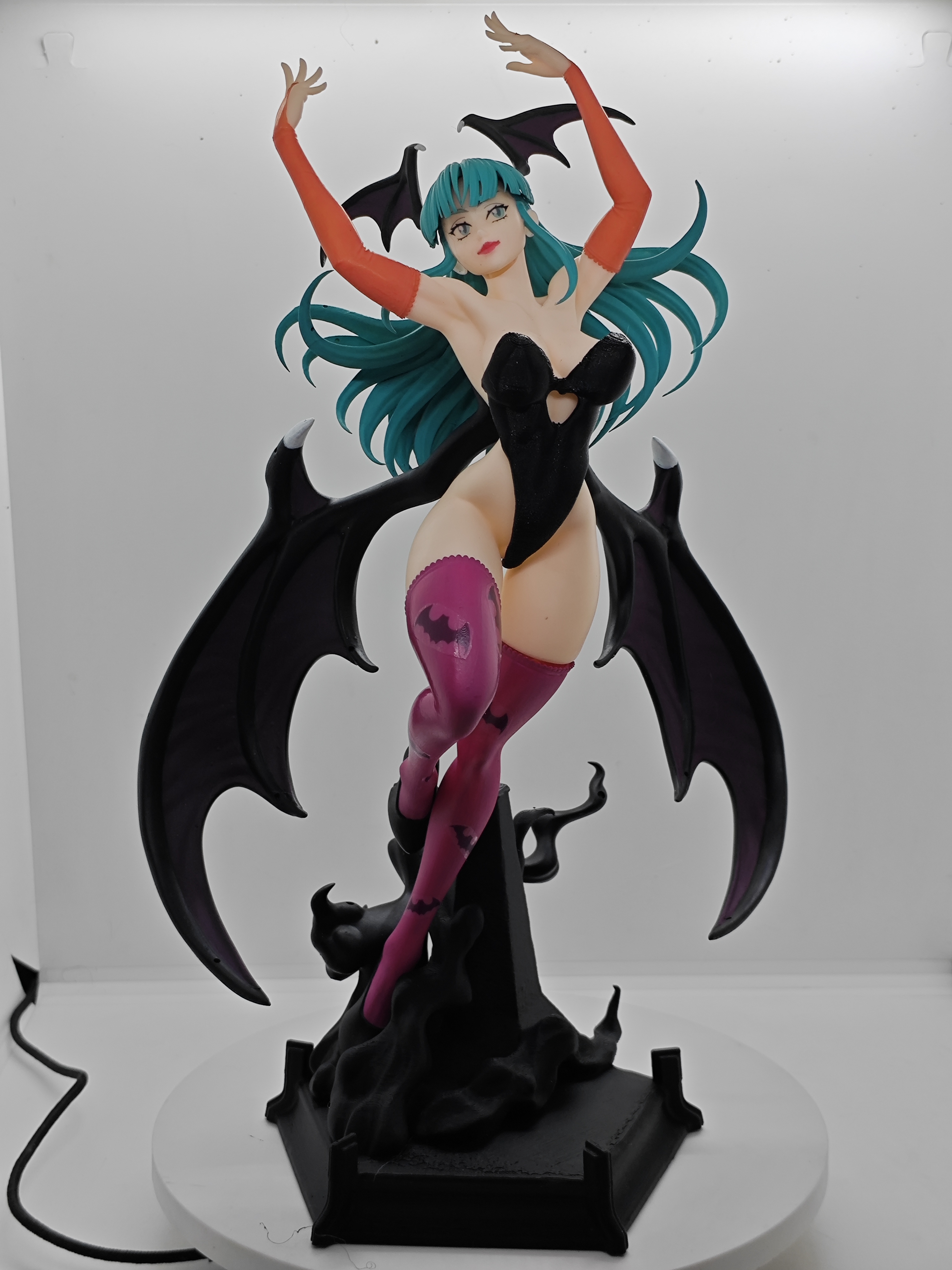 Morrigan Aensland Desnudable Figura Impresa 3d Darkstalkers arte