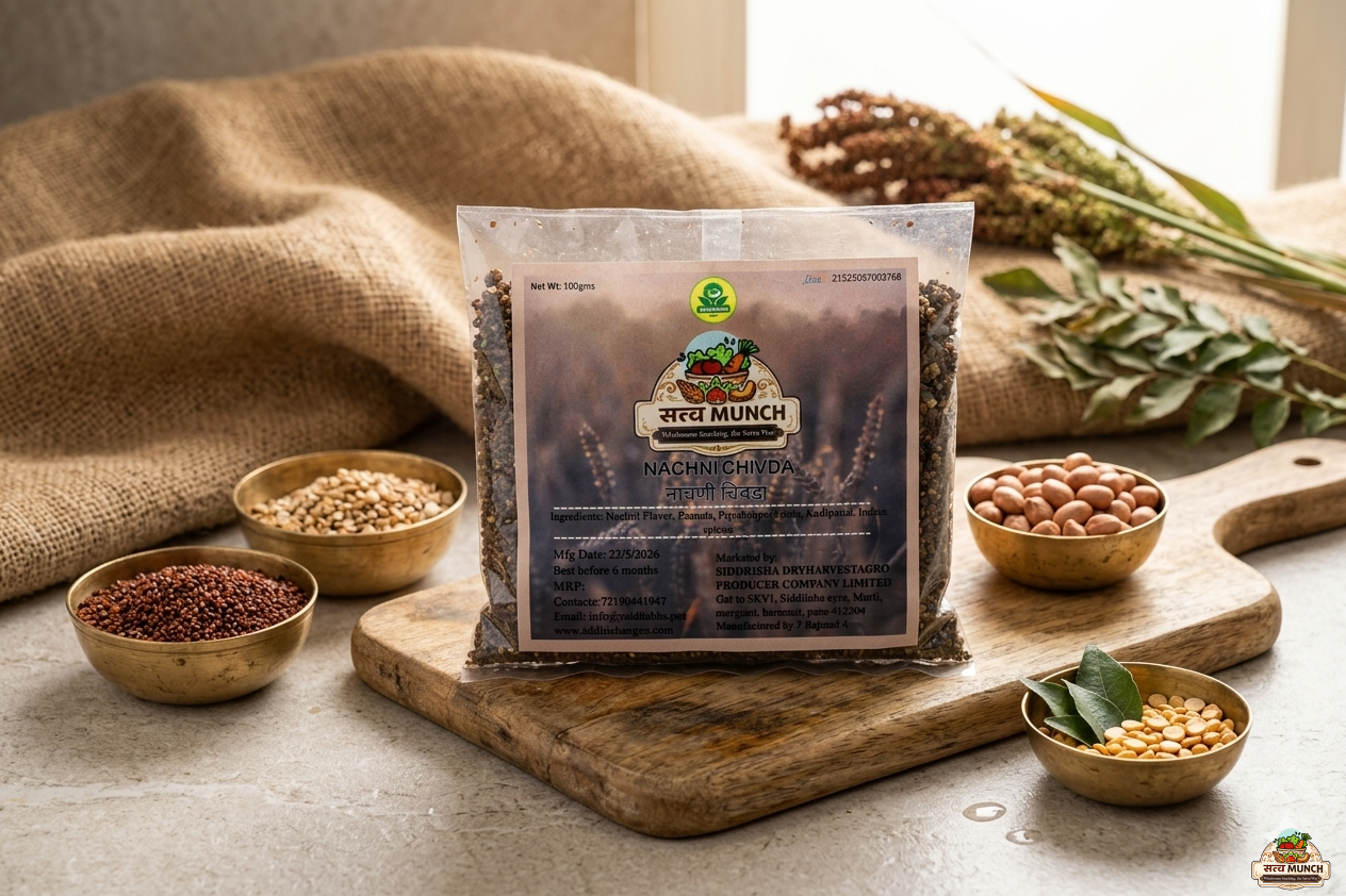 Nachni/Ragi (Finger Millet)  Chivda Snack Mix