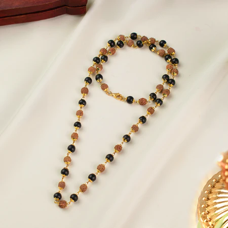 Black Bead Necklace