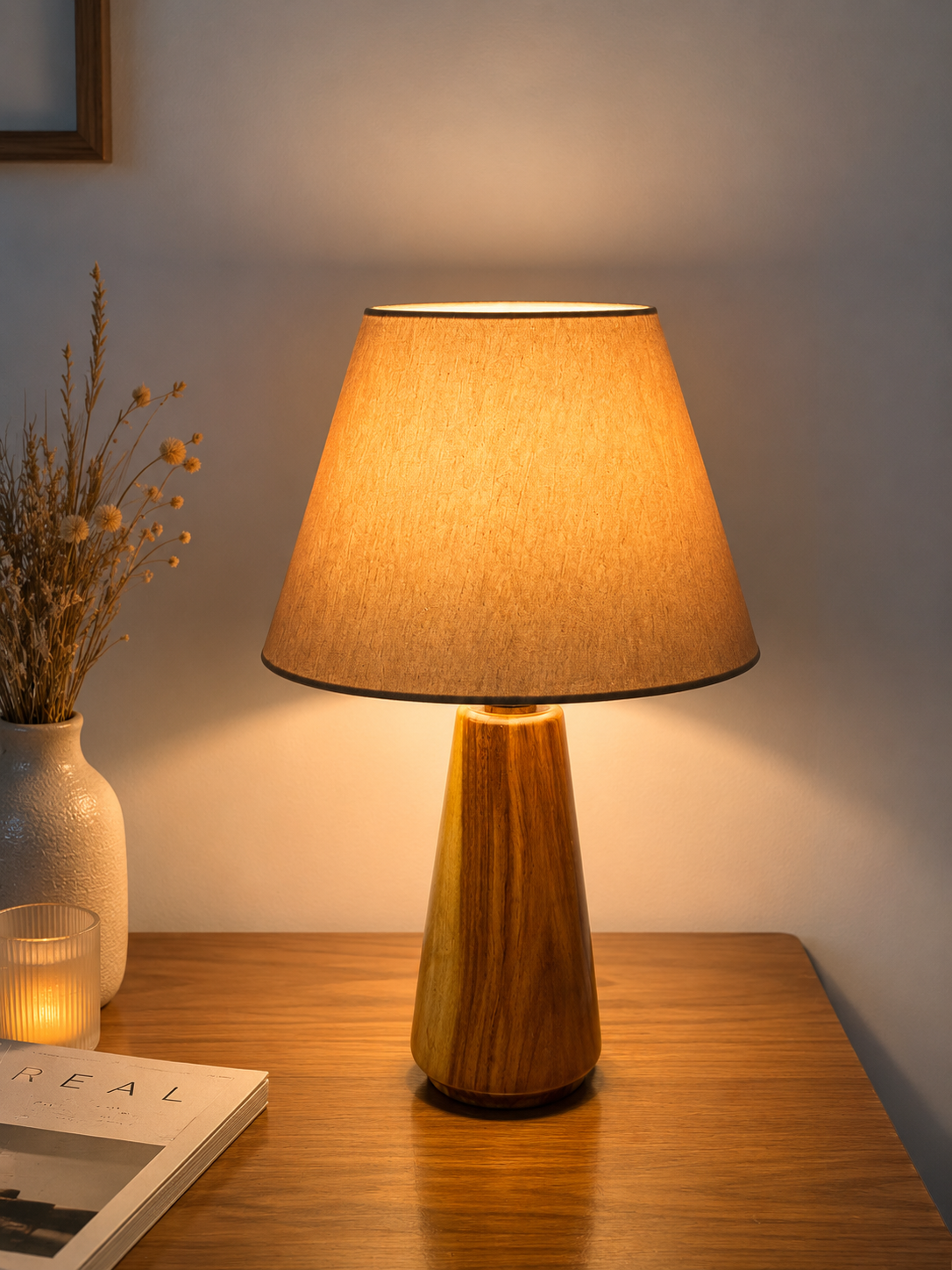 Wooden Table Lamp