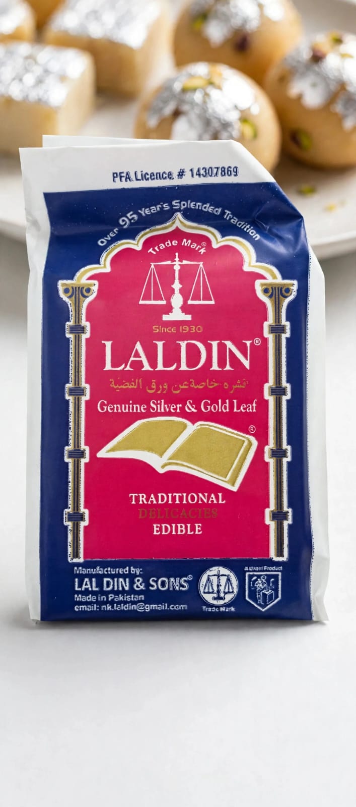 Laldin Edible Silver & Gold Leaf