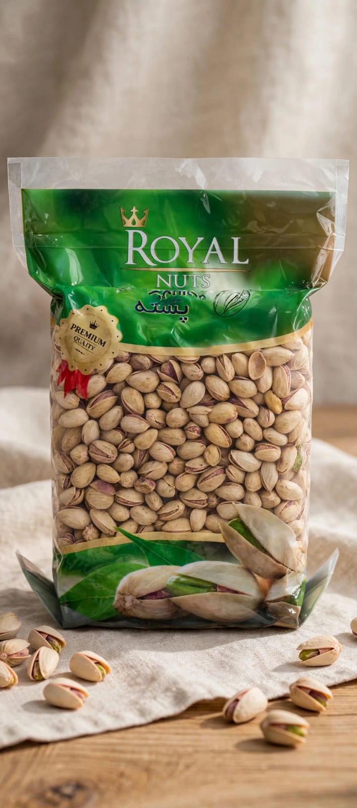 Royal Nut Pistachios Roasted & Salted / Pista namkeen - نمکین پستہ