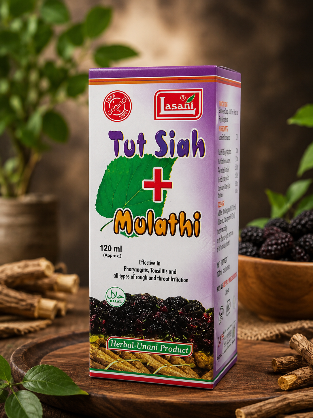 Lasani / Tut Siah + Mulathi Syrup 120 ml