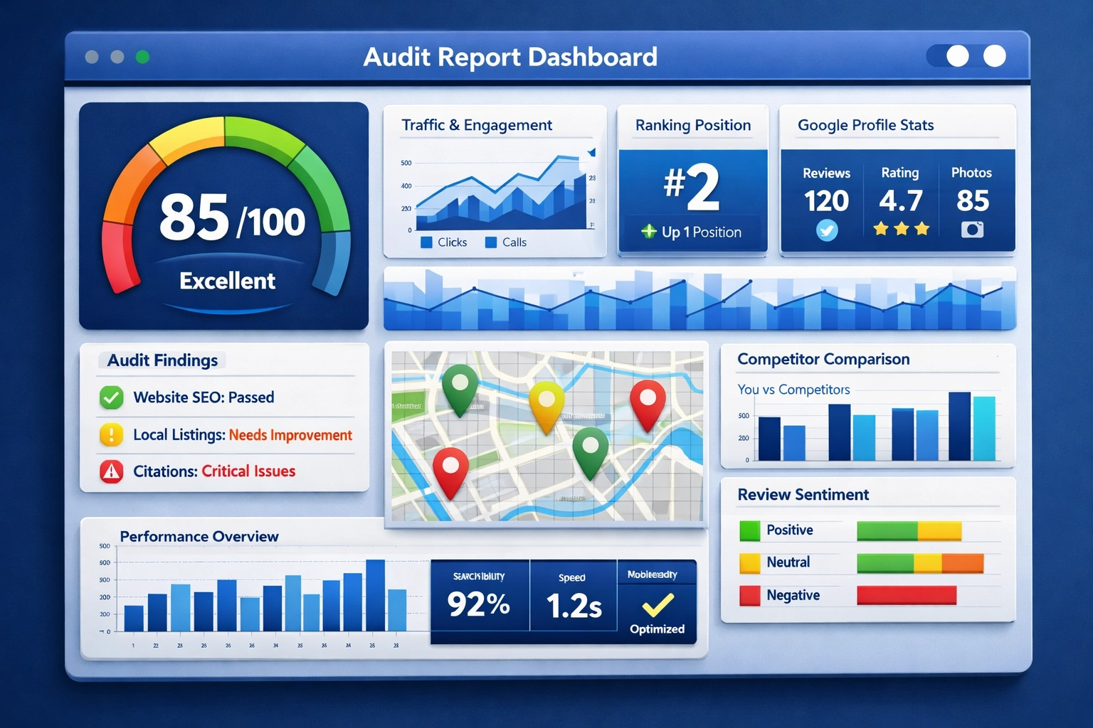 📊 Diagnóstico de Performance Local (Audit 360º)