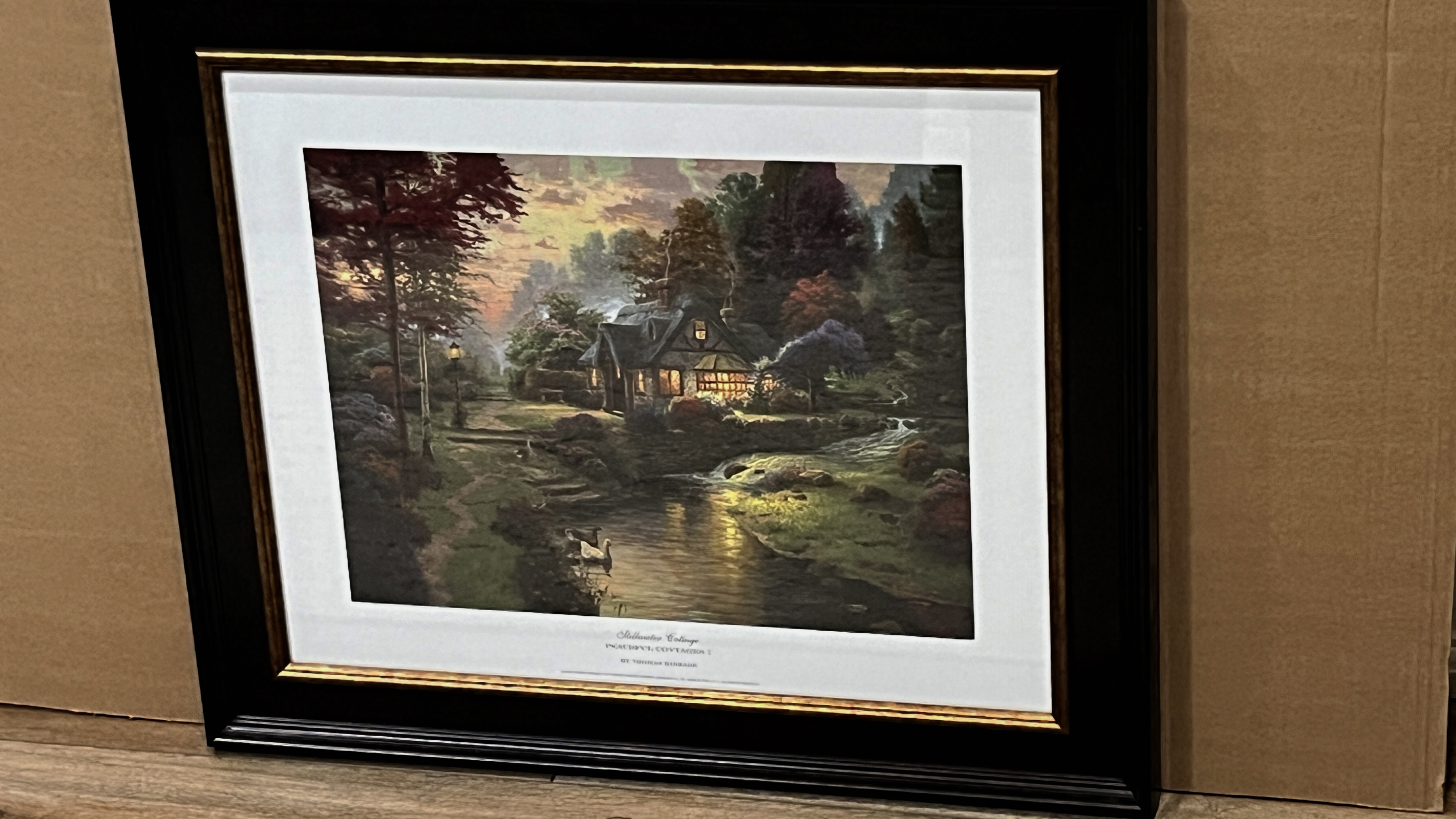 Thomas Kinkade "Stillwater Cottage", Signed and numbered COA