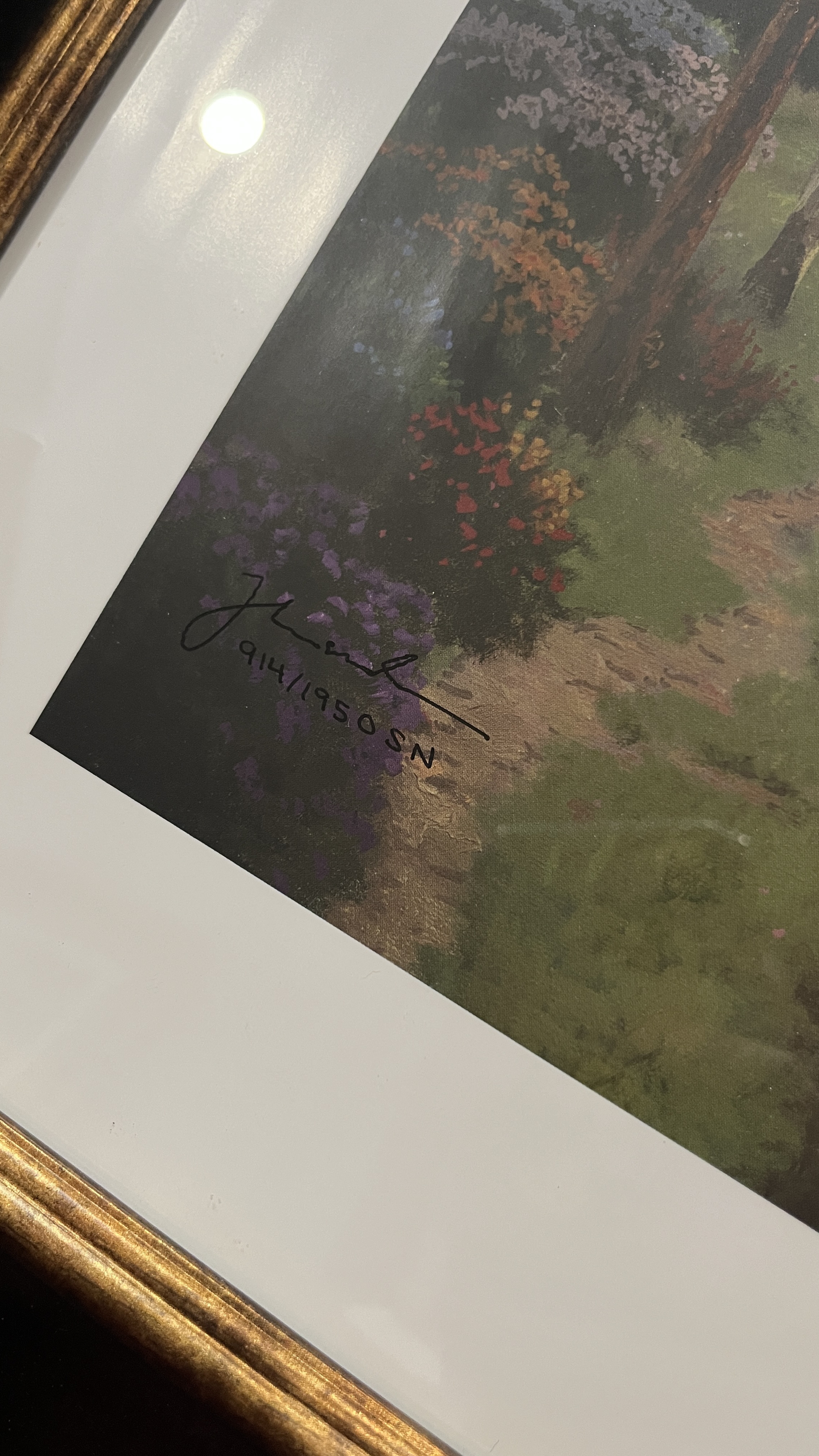 Thomas Kinkade "Stillwater Cottage", Signed and numbered COA