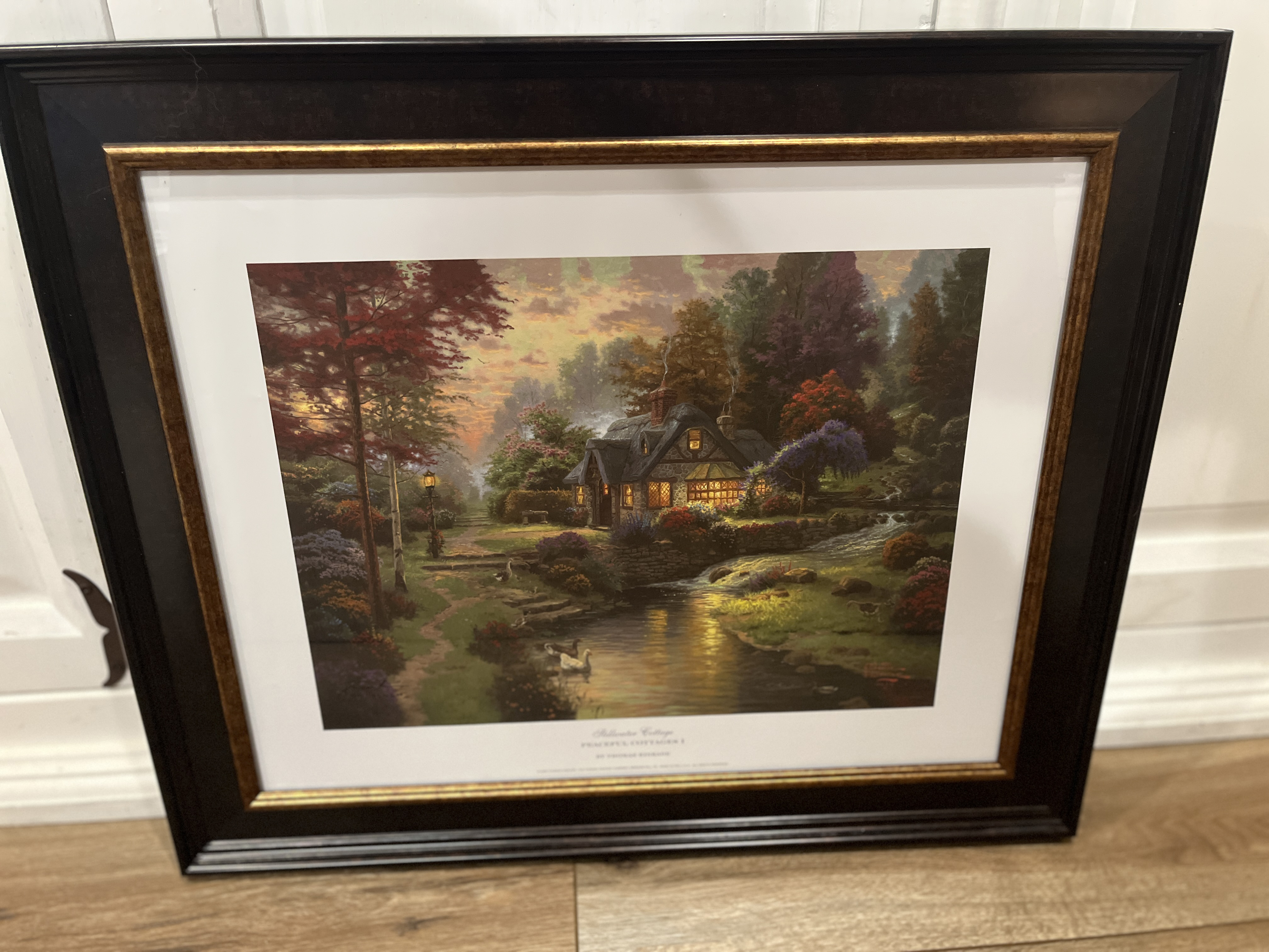 Thomas Kinkade "Stillwater Cottage", Signed and numbered COA