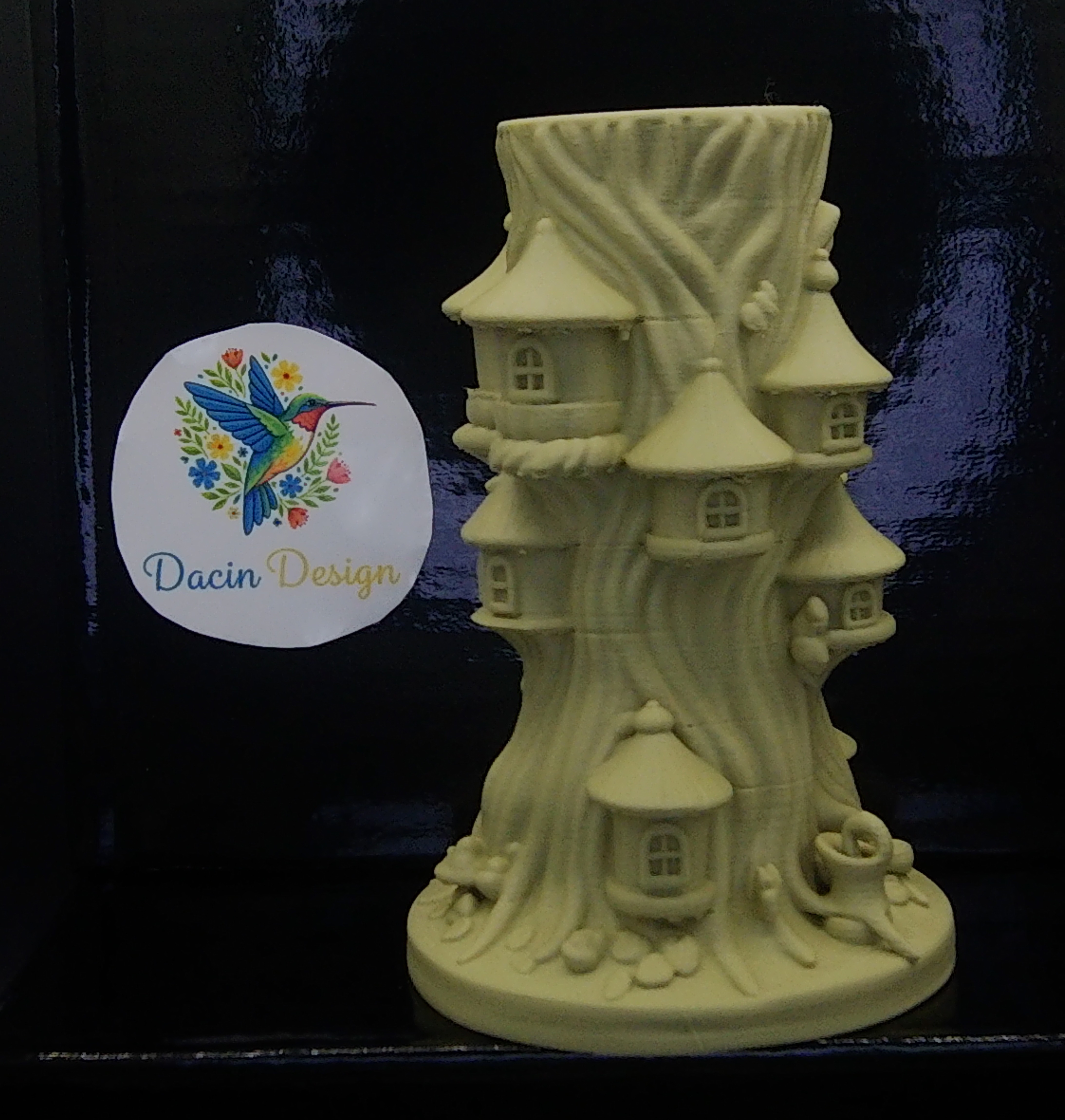 Fairy House Stump Planter