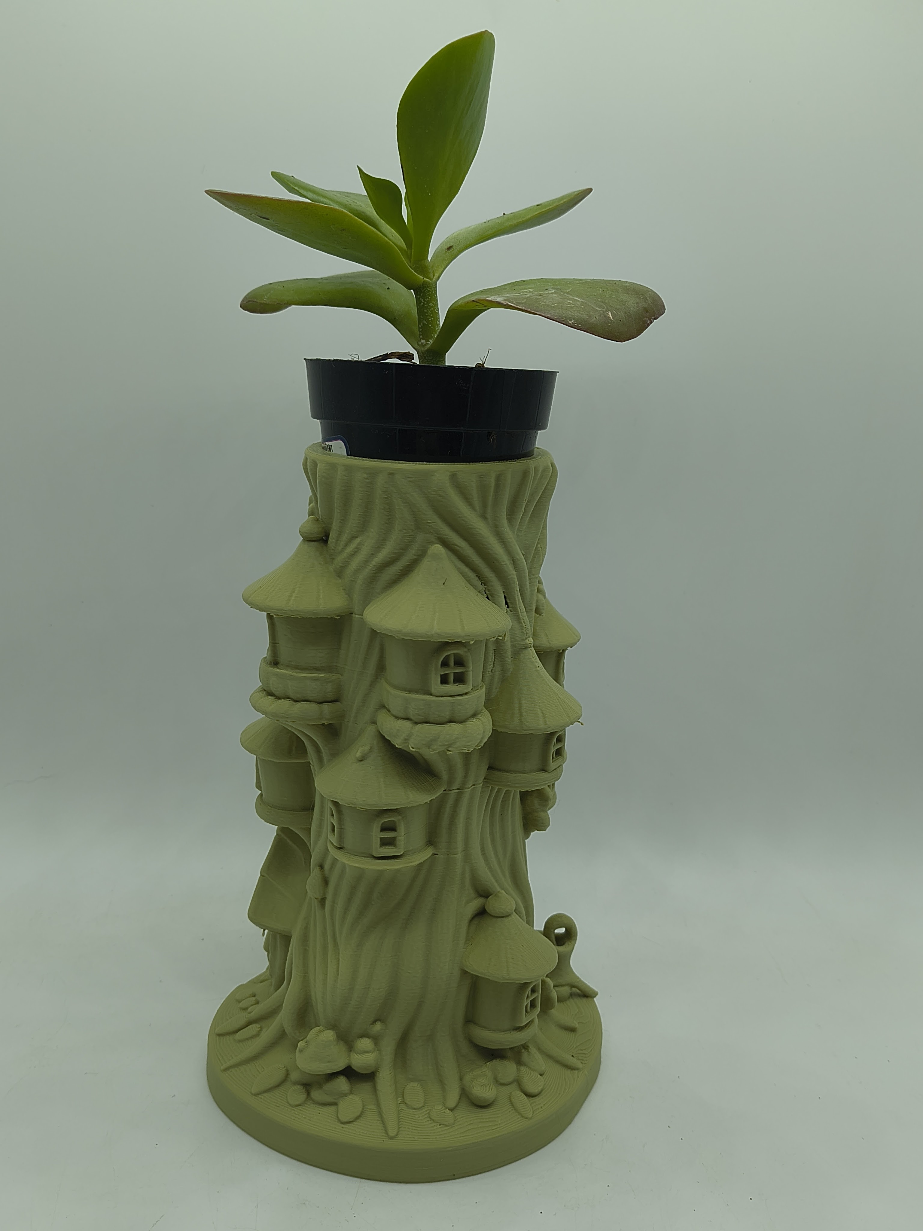 Fairy House Stump Planter