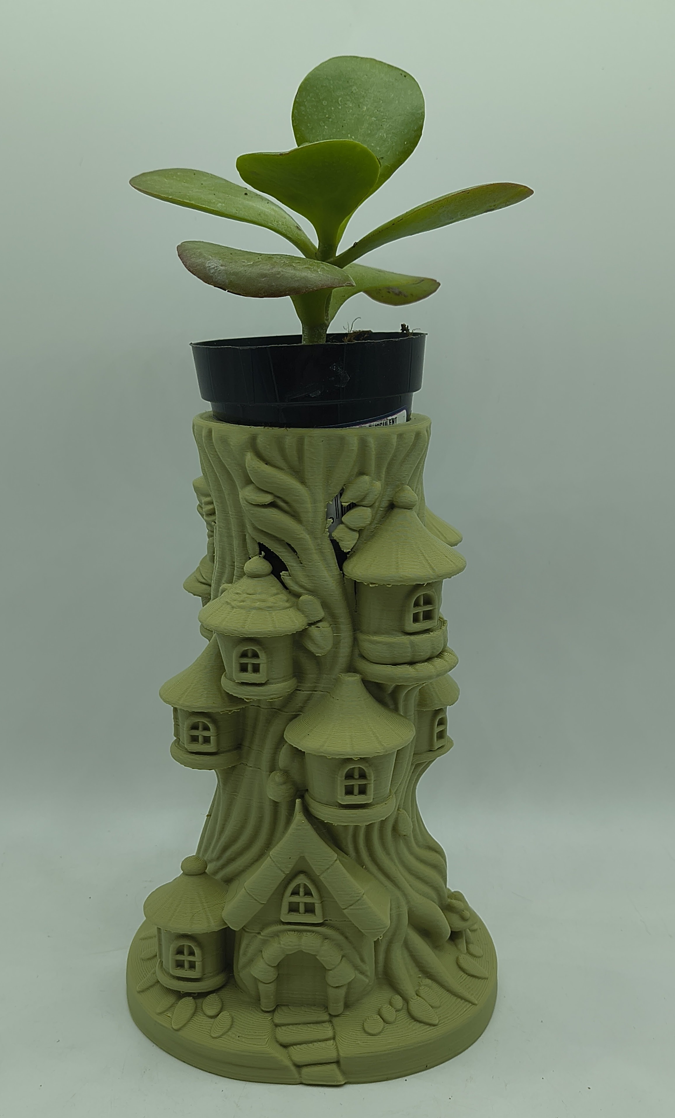 Fairy House Stump Planter