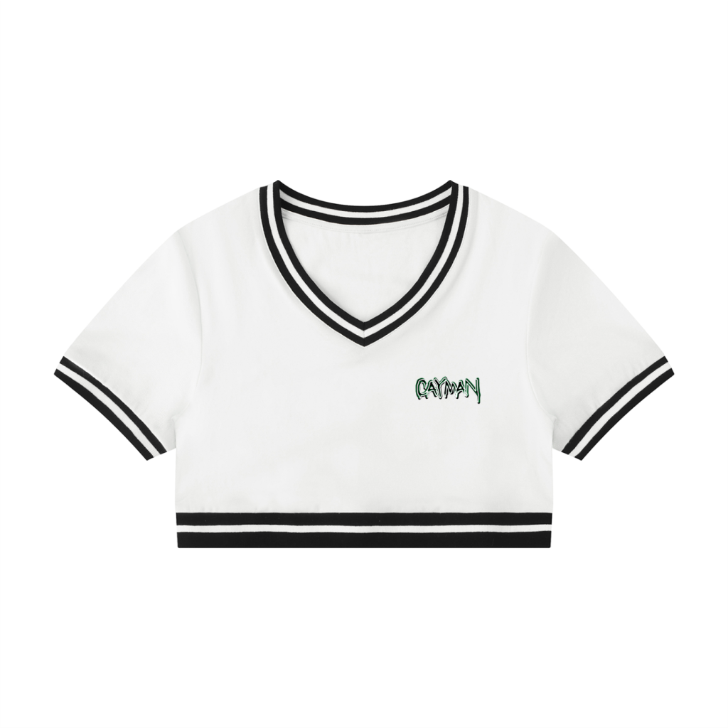 Cayman Varsity Crop Top