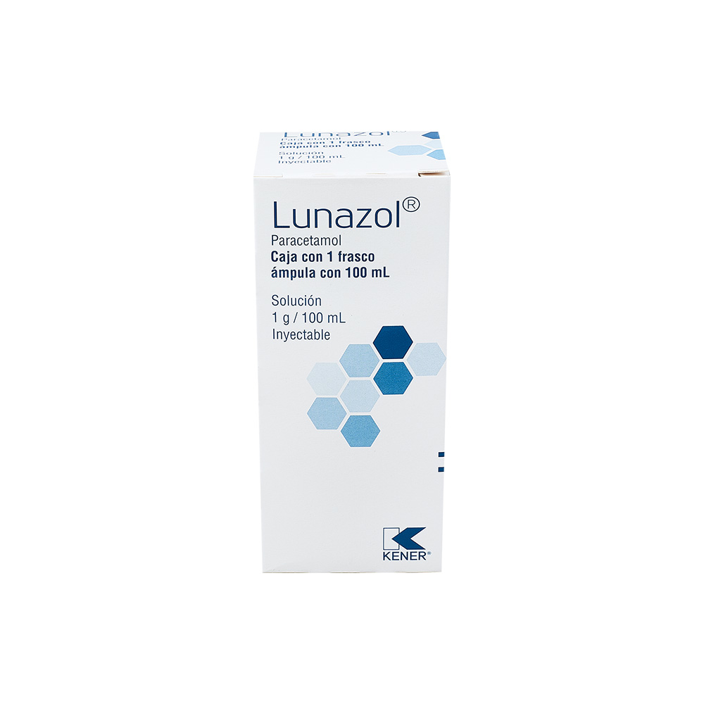 Lunazol 1000 mg Solución Inyectable C/ 1 Fco Ámpula - Paracetamol