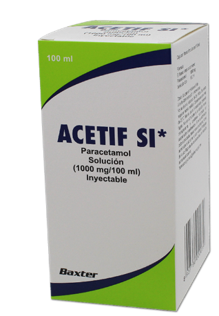 Acetif 1000 mg Solución Inyectable C/ 1 Fco Ámpula - Paracetamol