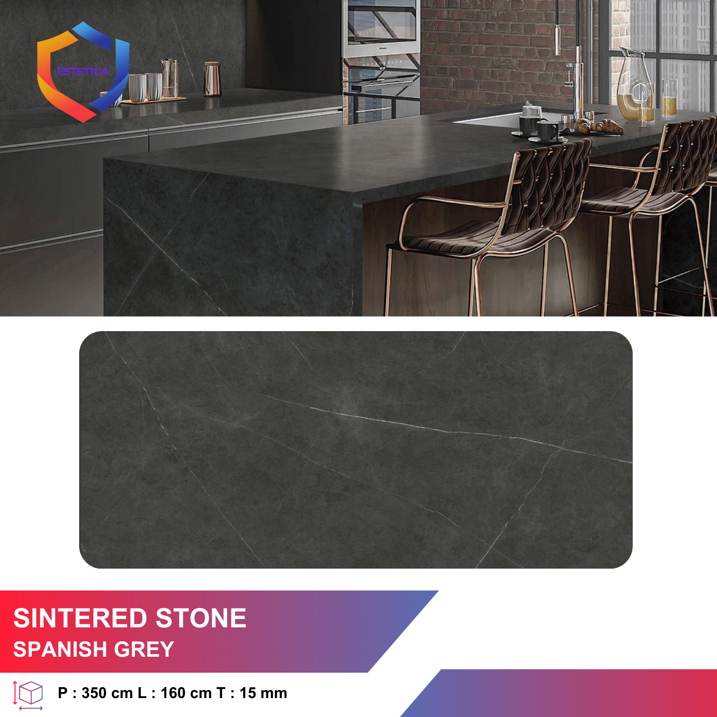 Sintered Stone Spanish Grey