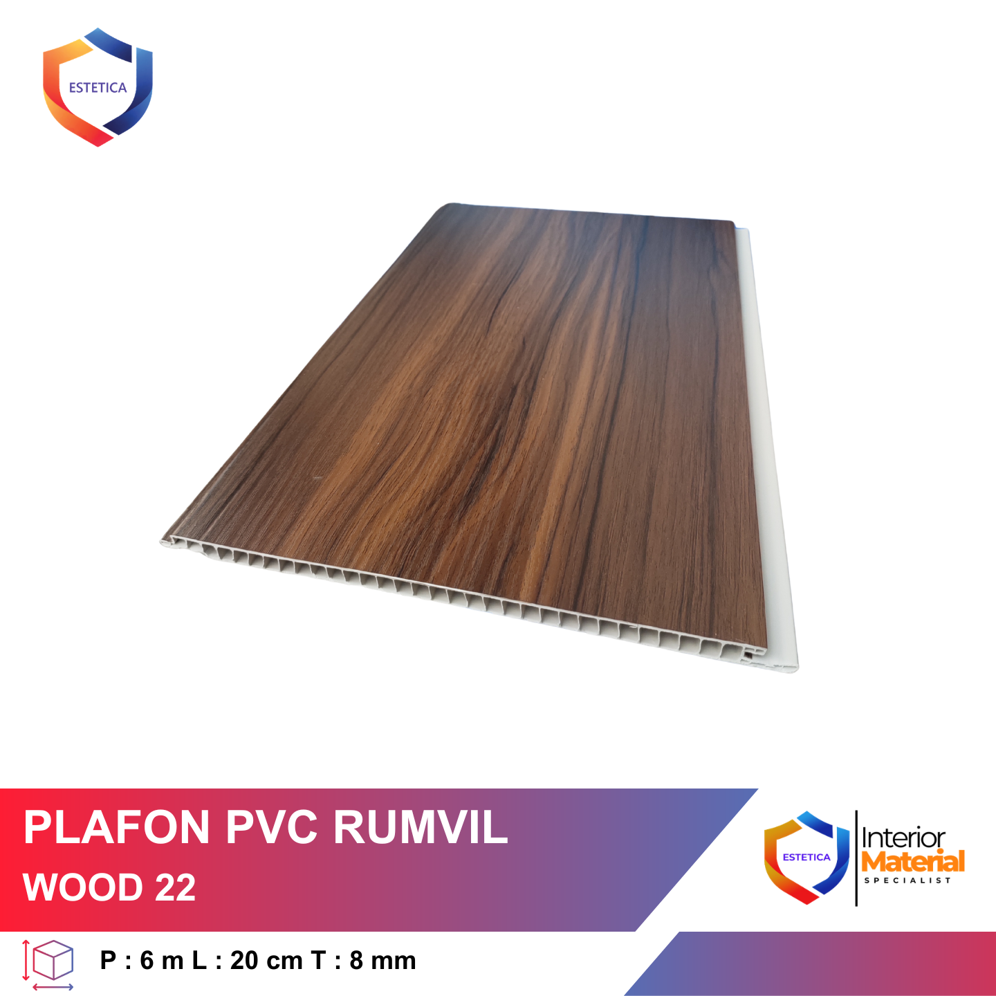Plafon PVC Rumvil Wood 22