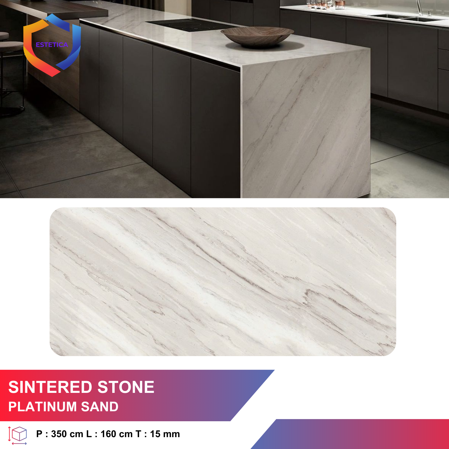 Sintered Stone Platinum Sand